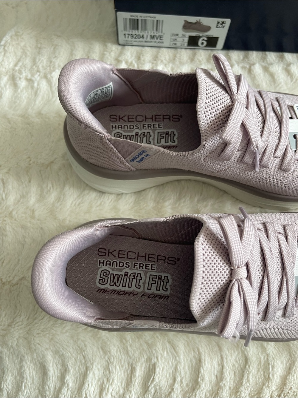 Skechers Womens Hands Free Swift Fit D'LUX WALKER-MANY PLANS Mauve Size 6 M - Picture 3 of 14